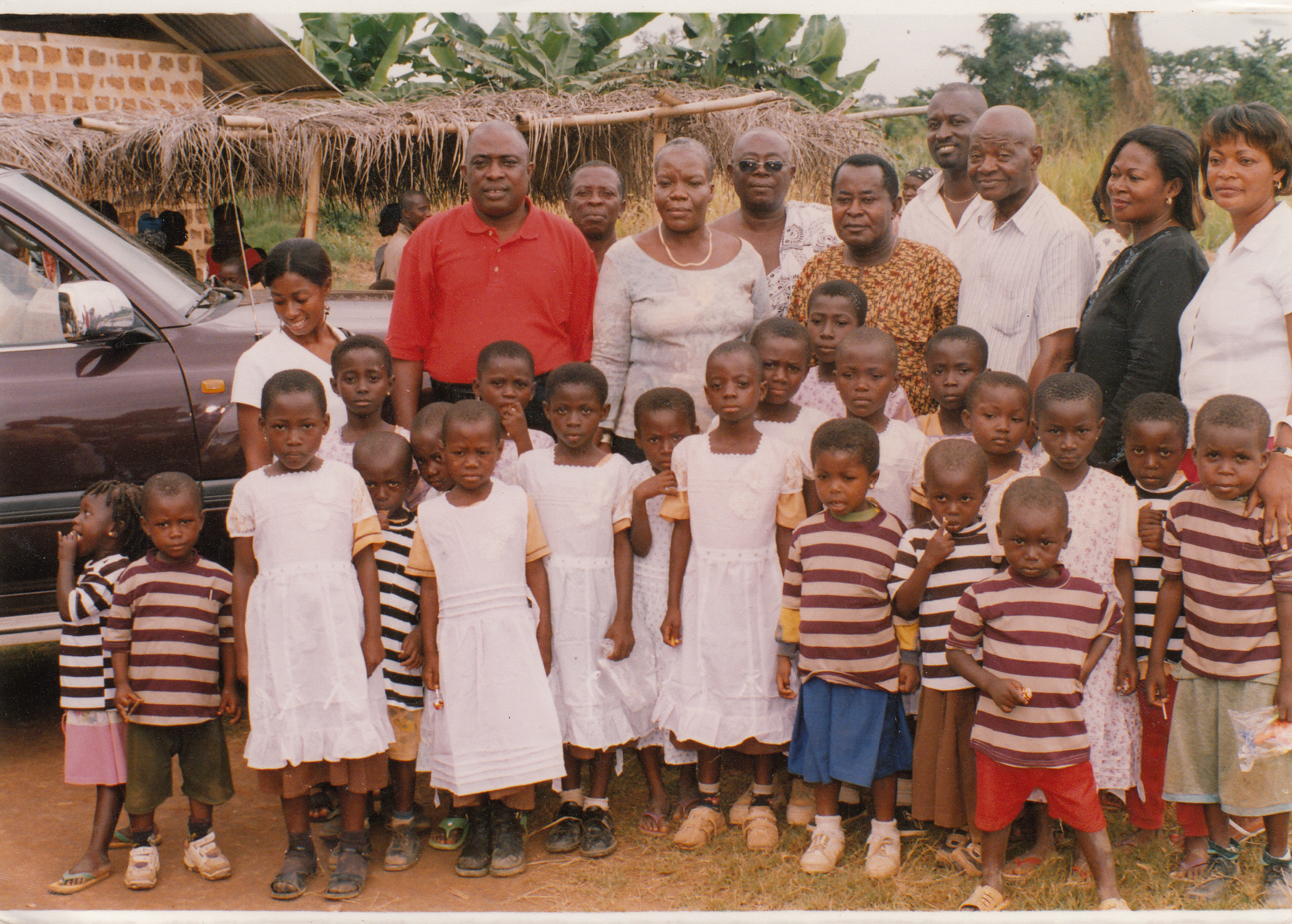 DONATION OF DRESSES TO SCHOOL CHILDREN AT ATWIMA KOKOBEN-ASHANTI REGION