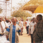 DONATION OF HOSPITAL MATERIALS TO THE NKAWIE GOVERNMENT HOSPITAL-ASHANTI REGION, PRESENT WAS THE KING AND THE DCE OF THE AREA