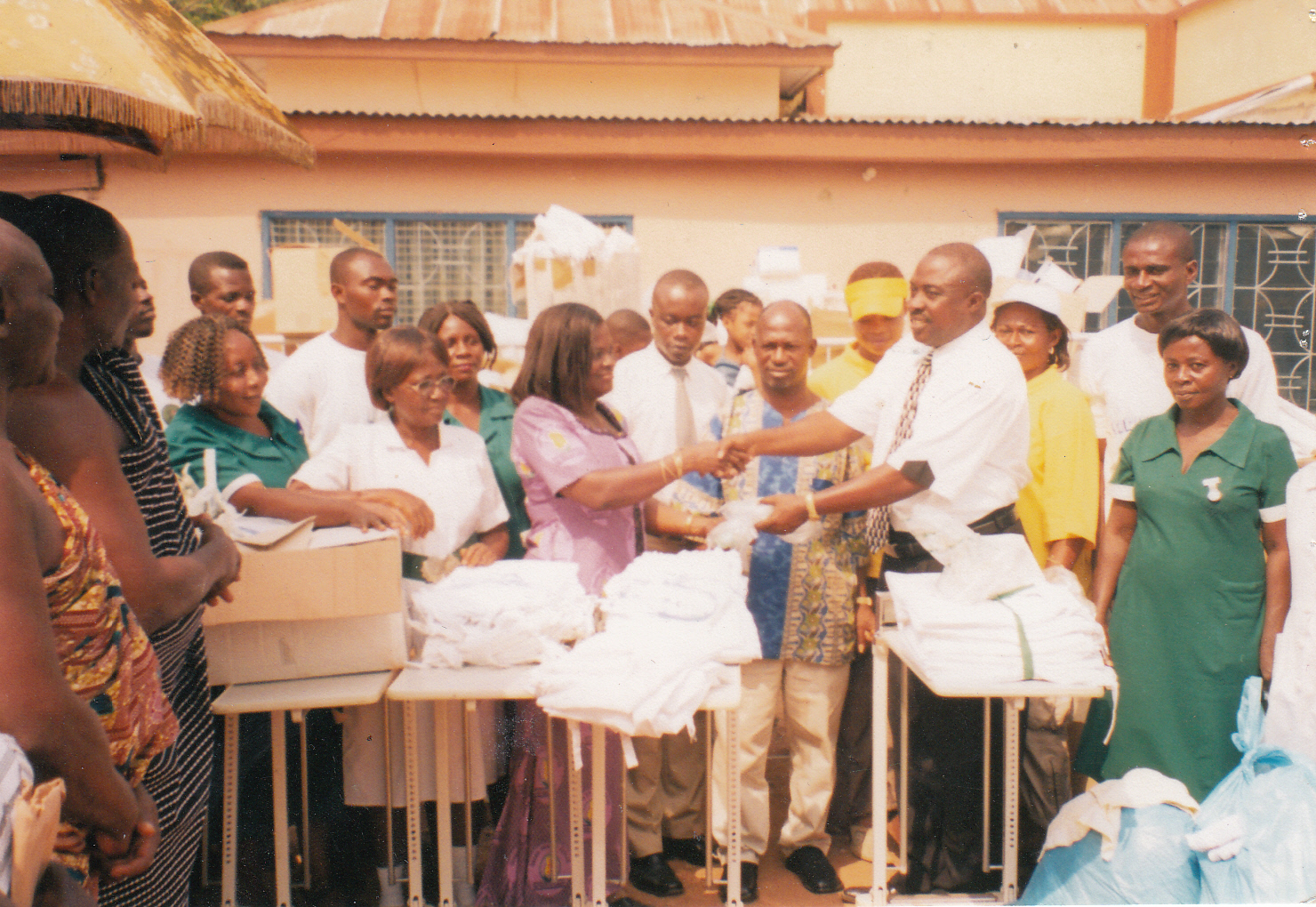 DONATION TO THE NKAWIE GOVERNMENT HOSPITAL