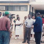 AN INTERVIEW BY GHANA TELEVISION PRESS MEN AFTER THE DONATION AT AGOGO HOSPITAL